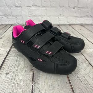 Tommaso Womens Pista 100 Elite Cycling Road Shoes Black Pink 7.5